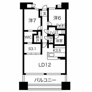 栄アインスタワー【18階】の間取り