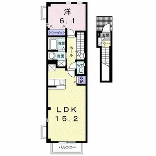 プラタ エムⅠ【2階】の間取り