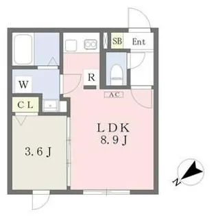 QUADOR(クアドール)神宮西【2階】の間取り