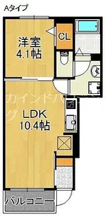 シトラセイト泉佐野中町B【1階】の間取り