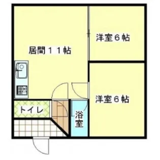 イチモトハイツ【303号室】の間取り
