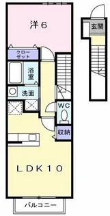 1Rの間取り画像