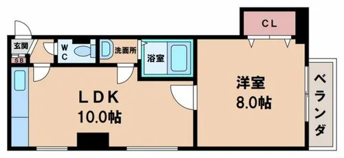 オーナーズマンション阪南Ⅳ【2階】の間取り