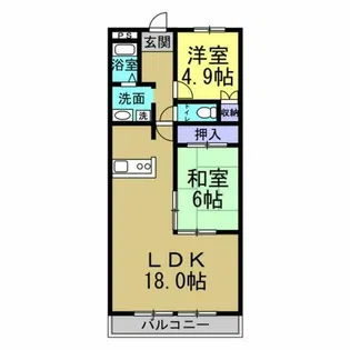 ピボットマンション八幡【103号室】の間取り