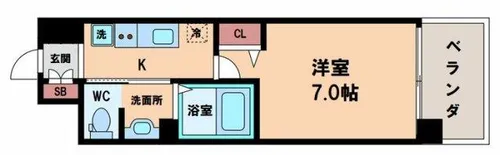 TOYOTOMI STAY PREMIUM ABENO天王寺【5階】の間取り