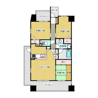ロイヤル西宮今津駅前(150036)【11階】の間取り