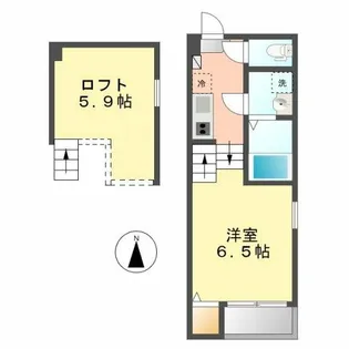グローブアマランス庄内通(Globeamaranth庄内通)【1階】の間取り