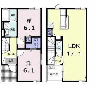 タカヴィレ【1階】の間取り