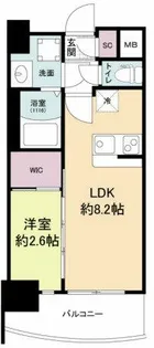 セレニテ天六ミラク【10階】の間取り