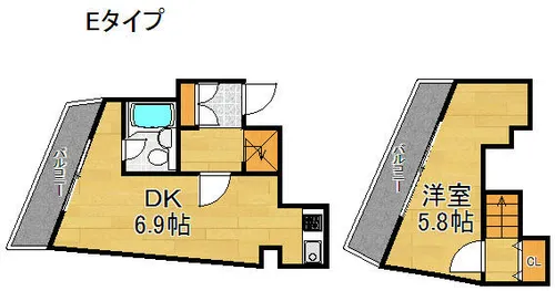ハイツすずらんパートⅡ【3階】の間取り