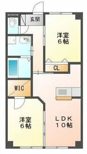 ブロードタウン神野 Ⅱ A【2階】の間取り