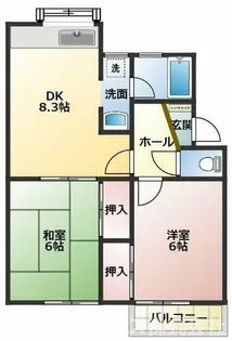 ファミリー四季【203号室】の間取り
