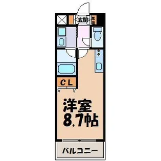 ラヴィアンローズ【7階】の間取り