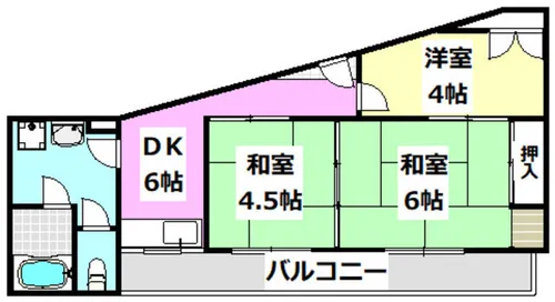 プレアール摂津鳥飼【302号室】の間取り