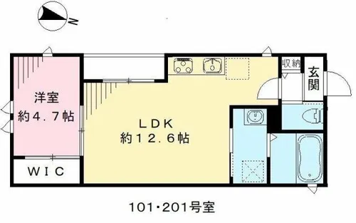 Charme Lacine【1階】の間取り