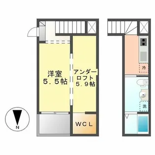 サラ(SARA)【105号室】の間取り