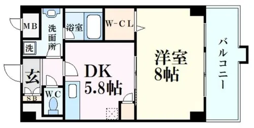 ルミエール野田【1階】の間取り