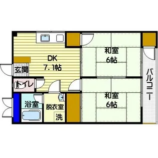 三代ビル【203号室】の間取り