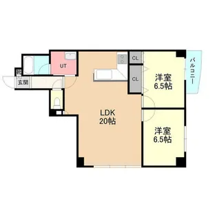 恒志堂手稲ビルⅡ【402号室】の間取り