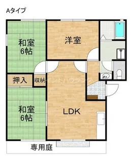 ソレイユ・サガン C棟【1階】の間取り