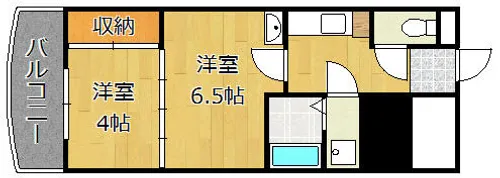 ニューエバーグリーン小倉【0207号室】の間取り
