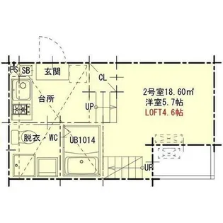 ハーモニーテラス山田【1階】の間取り