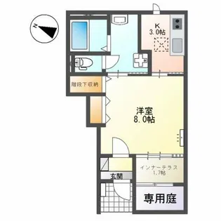 リベルテ桜【1階】の間取り