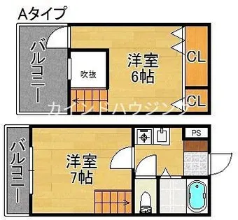 アベニュー岸里【5階】の間取り