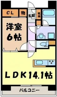 上前津ライズ【14階】の間取り
