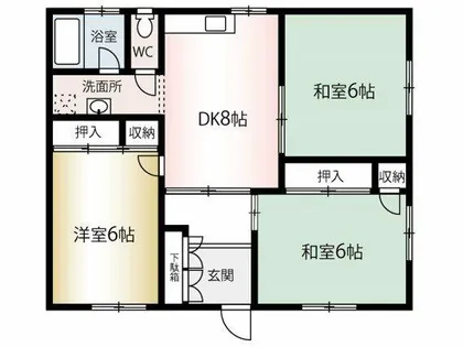 福岡県福岡市東区若宮4丁目【一戸建】の間取り