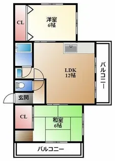 コーポ本山【1階】の間取り