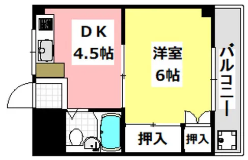 山本マンション【207号室】の間取り