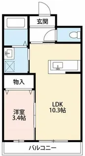 ラ・ぺジブル【306号室】の間取り