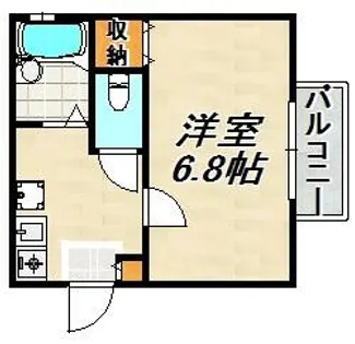 ラ・シャンブル名倉【2階】の間取り