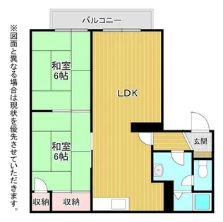 P-ARK曽根D棟【1階】の間取り