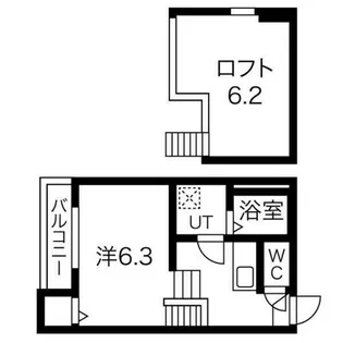 ロジュマン・ユイット【2階】の間取り