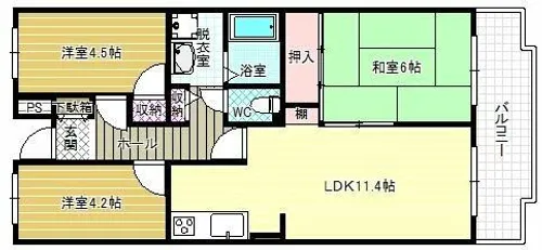 パークレジデンス【2階】の間取り