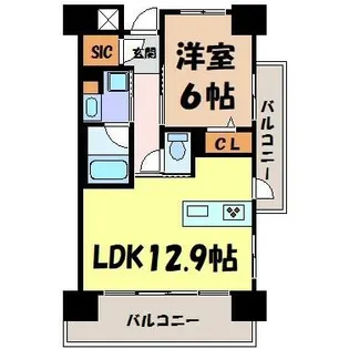 アデグランツ大須【8階】の間取り