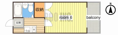 ナイスワン香呂【1階】の間取り