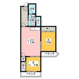 メゾン吹上【1階】の間取り