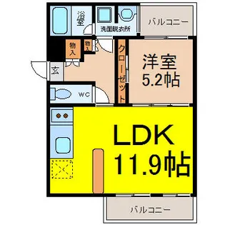 愛知県名古屋市千種区堀割町2丁目【マンション】の間取り