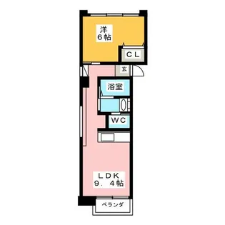 コート仲田【3階】の間取り