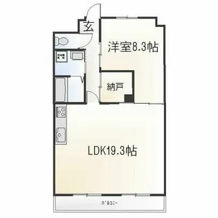 リヴァージュ北島【3階】の間取り