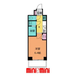 プレサンス広小路通今池【10階】の間取り