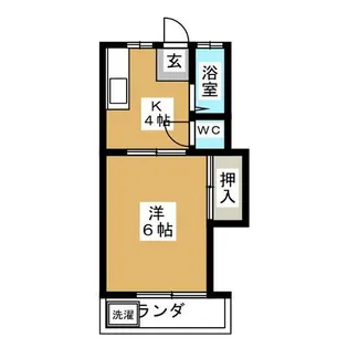 レジデンスたかお【2階】の間取り