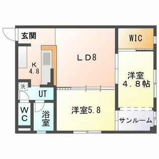 ブラウベルク【3階】の間取り