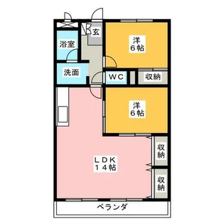 メゾン島田【6階】の間取り