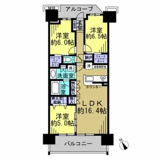 プラウド大府【9階】の間取り