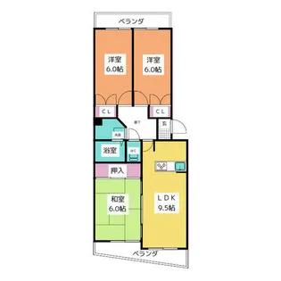 グランメール表台【1階】の間取り