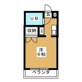 1Rの間取り画像